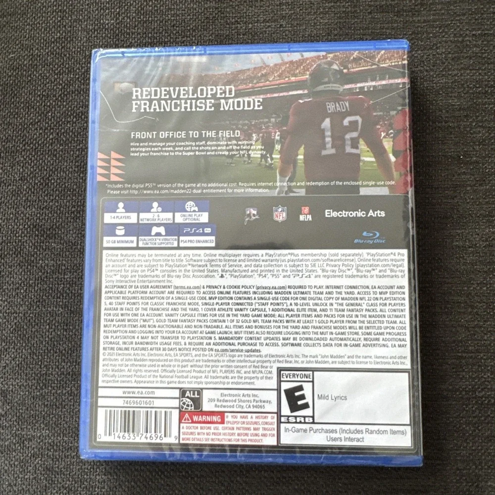 Brand New!! 🏈Madden NFL 22 MVP Edition Ps4 New Factory Sealed Ships Fast 🔥